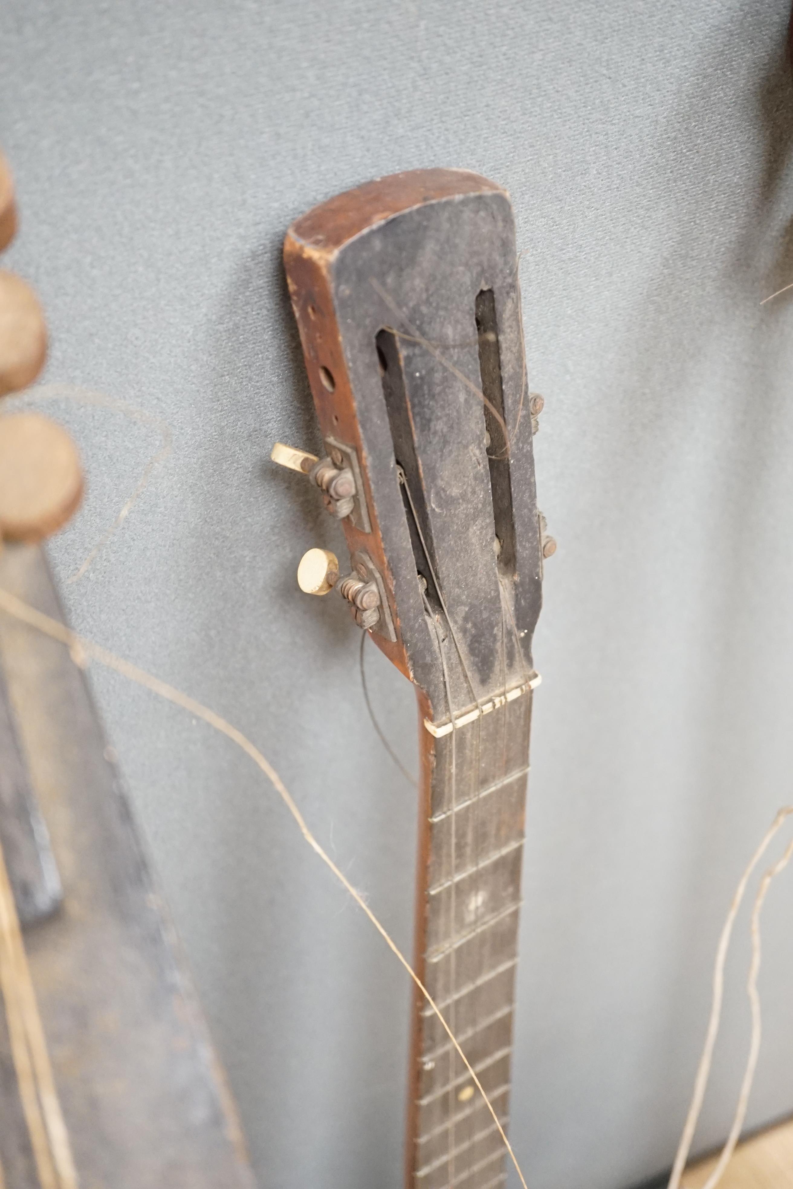 Three various stringed instruments
